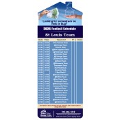 3.5x9 Custom One Team St Louis Team Football Schedule Real Estate House Shape Magnets 20 Mil