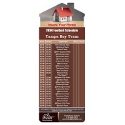 3.5x9 Custom One Team Tampa Bay Buccaneers Team Football Schedule Home Insurance House Shape Magnets 20 Mil