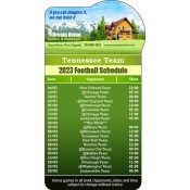 3.875x7.25 Custom One Team Tennessee Team Football Schedule Builders and Developers Bump Shape Magnets 20 Mil