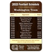 3.5x2.25 Custom One Team Washington Team Football Schedule Wine Shop Magnets 20 Mil