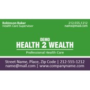 2x3.5 Custom Healthcare Business Card Magnets 25 Mil Square Corners