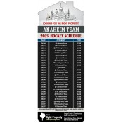 3.5x9 Custom One Team Anaheim Team Hockey Schedule House Shape Property Management Magnets 20 Mil