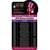 3.875x7.25 Custom One Team Buffalo Team Hockey Schedule Bump Shape Music Band Magnets 20 Mil