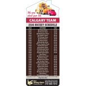 3.5x9 Custom One Team Calgary Team Hockey Schedule House Shape Towing Services Management Magnets 20 Mil
