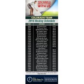 3.5x9 Custom One Team Colorado Team Hockey Schedule Investment Solutions Business Card Magnets 20 Mil