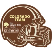 4.25x3.5 Custom One Team Colorado Team Hockey Right Facing Helmet Shape Tree Care Magnets 20 Mil