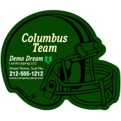 4.25x3.5 Custom One Team Columbus Team Hockey Right Facing Helmet Shape Carpenter Magnets 20 Mil