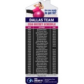 3.5x9 Custom One Team Dallas Team Hockey Schedule House Shape Fitness Center Magnets 20 Mil