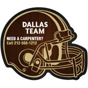4.25x3.5 Custom One Team Dallas Team Hockey Schedule Right Facing Helmet Shape Carpenter Magnets 20 Mil