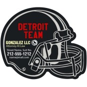 4.25x3.5 Custom One Team Detroit Team Hockey Schedule Right Facing Helmet Shape Law Magnets 20 Mil