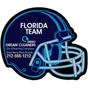 4.25x3.5 Custom One Team Florida Team Hockey Right Facing Helmet Shape Dry Cleaners Magnets 20 Mil