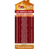 3.5x9 Custom One Team Los Angeles Team Hockey Schedule House Shape American Restaurant Magnets 20 Mil