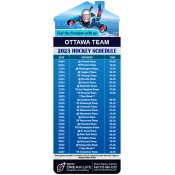3.5x9 Custom One Team Ottawa Team Hockey Schedule House Shape Insurance Magnets 20 Mil