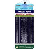 3.5x9 Custom One Team Phoenix Team Hockey Schedule House Shape Insurance Magnets 20 Mil