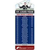 3.5x9 Custom One Team St Louis Team Hockey Schedule House Shape Investment Magnets 20 Mil