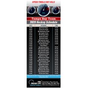 3.5x9 Custom One Team Tampa Bay Team Hockey Schedule Insurance Business Card Magnets 20 Mil