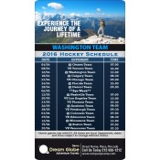 4x7 Custom One Team Washington Team Hockey Schedule Travel Magnets 25 Mil Round Corners