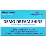 2x3.5 Custom Printed Cleaners Business Card Magnets 20 Mil Square Corners