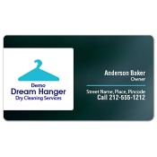 2x3.5 Custom Dry Cleaners Business Card Magnets 20 Mil Round Corners