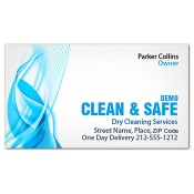 2x3.5 Custom Dry Cleaners Business Card Magnets 25 Mil Square Corners