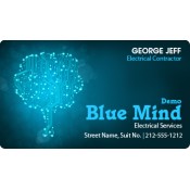 2x3.5 Custom Printed Electrical Business Card Magnets 20 Mil Round Corners