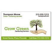 2x3.5 Custom Printed Garden Nursery Business Card Magnets 25 Mil Square Corners