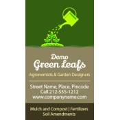 2x3.5 Personalized Garden Nursery Business Card Magnets 20 Mil Square Corners