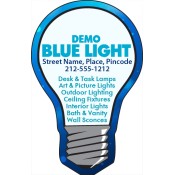 2.25x3.5 Personalized Light Bulb Shape Magnets 20 Mil