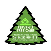 3.25x3.5 Personalized Tree Shaped Magnets 20 Mil