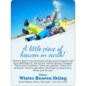 3x4 Custom Ski Resort Magnets 20 Mil Round Corners
