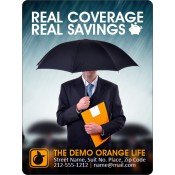 3x4 Custom Life Insurance Magnets 20 Mil Round Corners