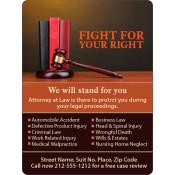 3x4 Custom Law Firm Business Card Magnets 20 Mil Round Corners