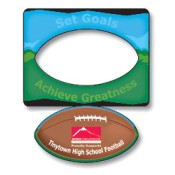 3.5x4.5 Custom Picture Frame Football Punch Magnets 20 Mil
