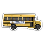 4.88x2.12 Custom School Bus Shape Magnets 20 Mil