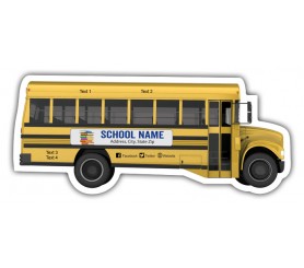 School Bus Shape Magnets 20 Mil