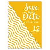 5x7 Custom Damask Pattern Wedding Save the Date Magnets 25 Mil Square Corners
