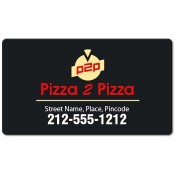 2x3.5 Personalized Pizza Business Card Magnets 20 Mil Round Corners