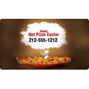 2x3.5 Promotional Pizza Business Card Magnets 20 Mil Round Corners