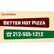 Pizza Business Card Magnets