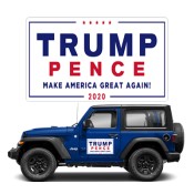 24x18 Custom Presidential Campaign Car Sign Magnets - Outdoor & Car Magnets Round Corners