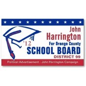 3.5x2 Custom Political Business Card Magnets 20 Mil Square Corners