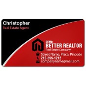 2x3.5 Personalized Real Estate Business Card Magnets 20 Mil Round Corners
