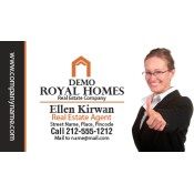 2x3.5 Custom Real Estate Business Card Magnets 25 Mil Square Corners