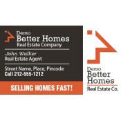 2x3.5 Custom Printed Real Estate Business Card Magnets - Outdoor & Car Magnets 35 Mil Square Corners