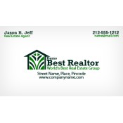 2x3.5 Custom Real Estate Magnetic Business Card Magnets 25 Mil Square Corners