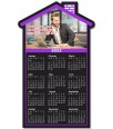 3.75x6.12 Custom Real Estate House Shape Calendars Magnets 20 Mil