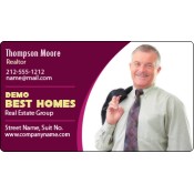 2x3.5 Custom Realtor Magnetic Business Card Magnets 25 Mil Round Corners