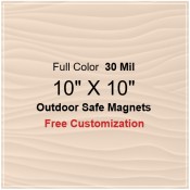 10x10 Custom Magnets - Outdoor & Car Magnets 35 Mil Square Corners