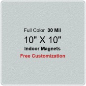 10x10 Custom Rectangle Shaped Indoor Magnets 35 Mil Round Corners
