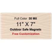 11x7 Custom Magnets - Outdoor & Car Magnets 35 Mil Round Corners